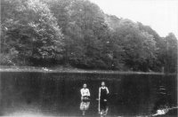 Um 1922: Weiher des gestauten Kasbruchbaches